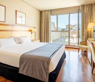 Quarto duplo king size com terraço Hotel ILUNION Alcalá Norte Madrid
