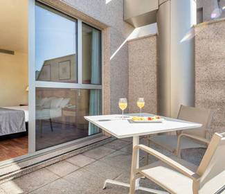 Quarto duplo king size com terraço Hotel ILUNION Alcalá Norte Madrid